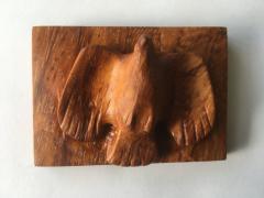 Wooden sculpture of Buzzard